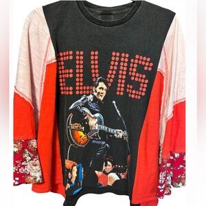 Elvis Graphic Boho Top
